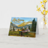 Jubileum Woodland Lake Kaart (Gele Bloem)