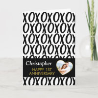 Jubileum XOXO Hugs Kisses Black White Foto