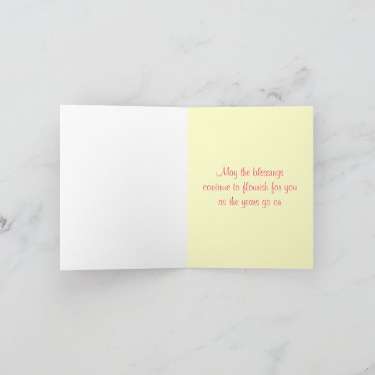 Jubileum zegeningen" kaart (Binnen)