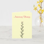 Jubileum zegeningen" kaart (Gele Bloem)