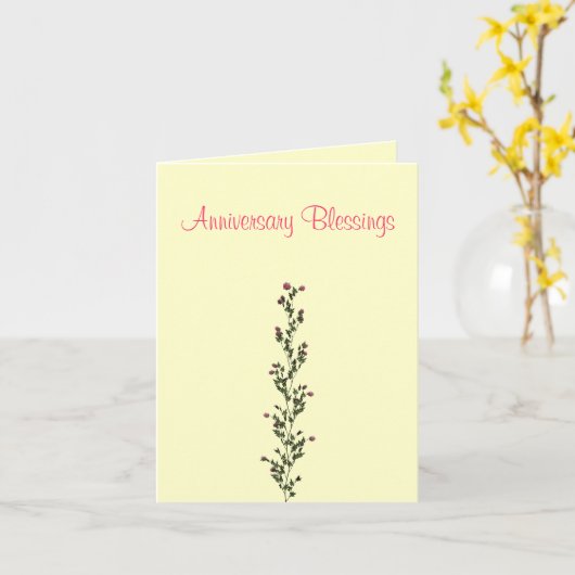 Jubileum zegeningen" kaart (Gele Bloem)