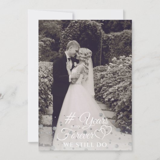 Jubileum Zilver JAREN IN EEN ONEINDIGHEID Eedverni Kaart (Voorkant)