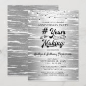 Jubileum Zilver Zwart Lichtslinger Kaart (Voorkant / Achterkant)