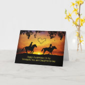 Jubileum zoon en dochter in de wet kaart (Gele Bloem)