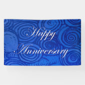 Jubileum zwenblauw spandoek (Horizontaal)