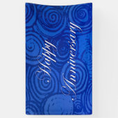 Jubileum zwenblauw spandoek (Verticaal)