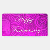 Jubileum zwenken Roze Spandoek (Horizontaal)