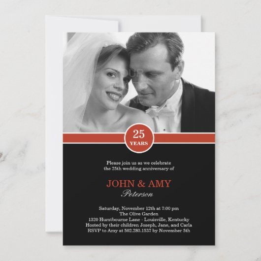 Jubileumband Jubileum Uitnodiging (Voorkant)