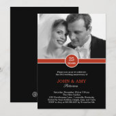 Jubileumband Jubileum Uitnodiging (Voorkant / Achterkant)