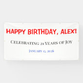 JubileumbannerCreatieveBannersAchtergrondBanner Spandoek (Horizontaal)