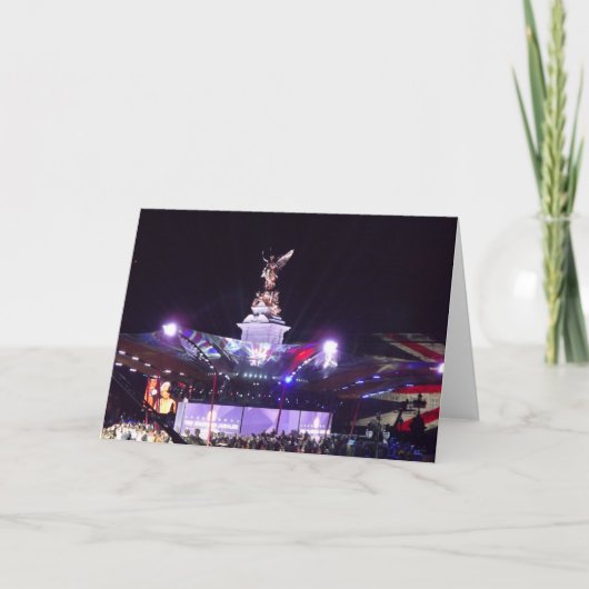 Jubileumconcert van de Koningin in Londen Kaart (Voorkant)