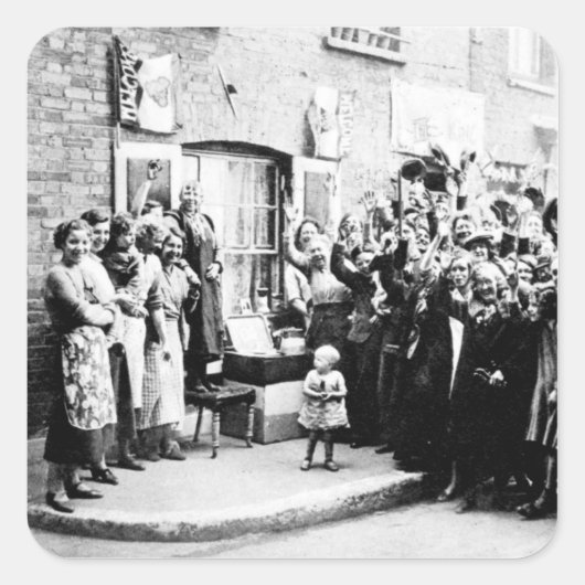 Jubileumdecoratie in het oostelijk deel vierkante sticker (Voorkant)