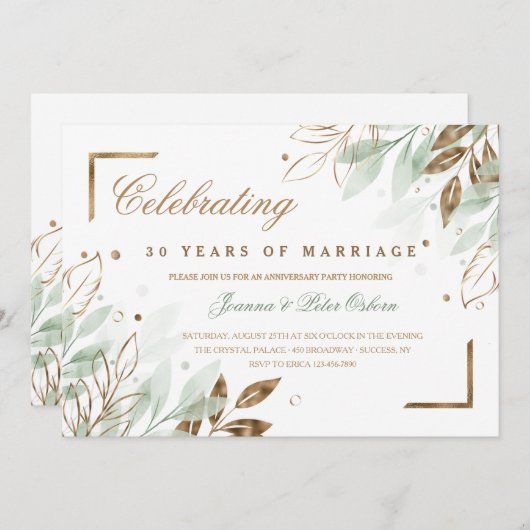 Jubileumfeest Kaart (Voorkant / Achterkant)