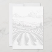 Jubileumfeest op de wijngaard kaart (Achterkant)