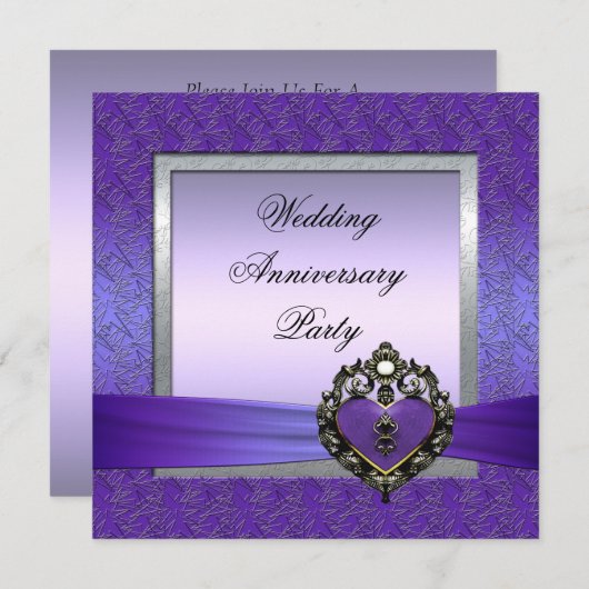 Jubileumfeest uitnodiging (Voorkant / Achterkant)