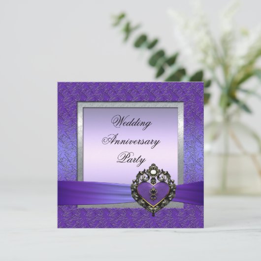 Jubileumfeest uitnodiging (Staand voorkant)