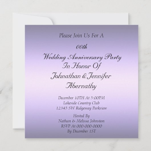 Jubileumfeest uitnodiging (Achterkant)