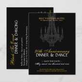 Jubileumfeest Uitnodiging Briefkaart (Voorkant / Achterkant)