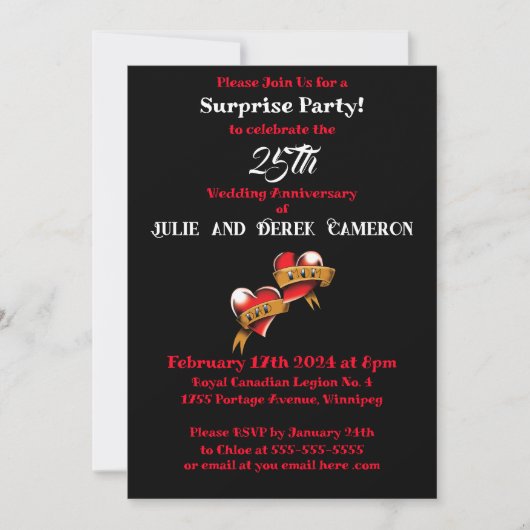 Jubileumfeestje voor mama en papa kaart (Voorkant)