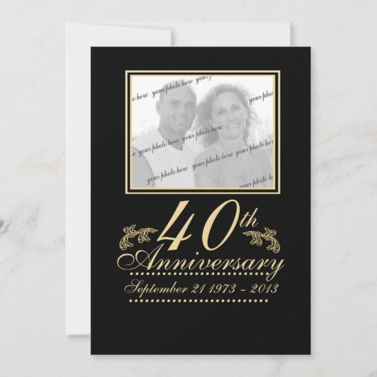 Jubileumfoto 40ste kaart (Voorkant)