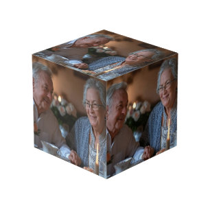 Jubileumfoto aanpassen kubus