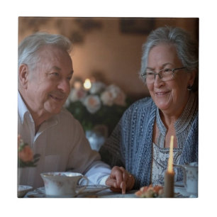 Jubileumfoto Aanpassen Tegeltje