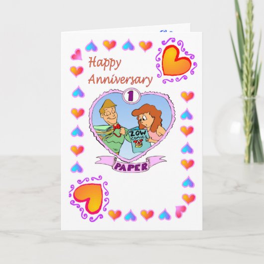 Jubileumkaart - 1e papier kaart (Voorkant)
