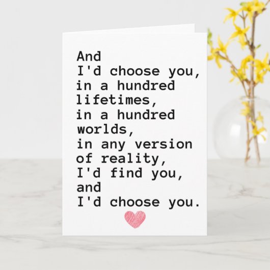 Jubileumkaart Kaart (Gele Bloem)