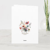 Jubileumkaarten voor mijn vrouw bedankkaart (Achterkant)