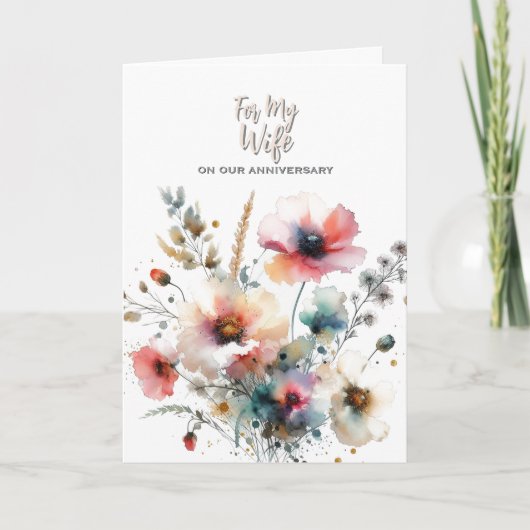 Jubileumkaarten voor mijn vrouw bedankkaart (Voorkant)