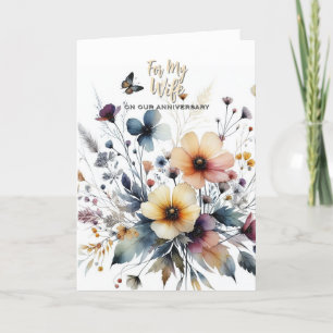 Jubileumkaarten voor mijn vrouw bedankkaart