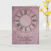 jubileumklok zonder handen kaart (Gele Bloem)