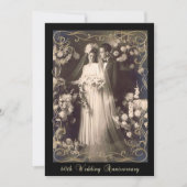 Jubileumstijl 60 jaar getrouwd kaart (Voorkant)