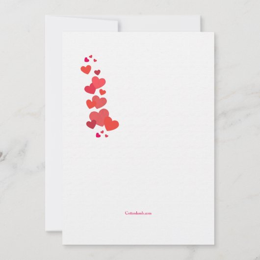 Jubileumuitnodiging Apen Verliefd Kaart (Achterkant)