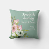 Jubileuskussen met gepersonaliseerde namen kussen (Voorkant)