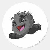 JubJub Shadow Ronde Sticker (Voorkant)