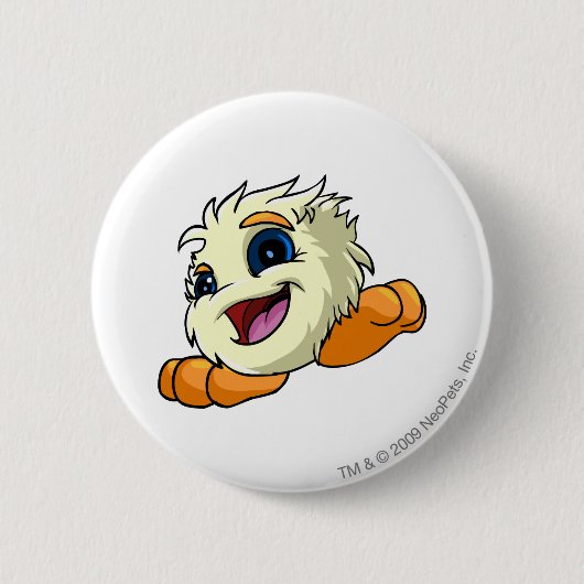 JubJub White Ronde Button 5,7 Cm (Voorkant)
