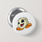 JubJub White Ronde Button 5,7 Cm (Voorkant /achterkant)
