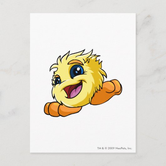 JubJub Yellow Briefkaart (Voorkant)