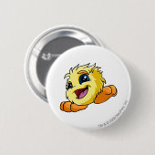 JubJub Yellow Ronde Button 5,7 Cm (Voorkant /achterkant)