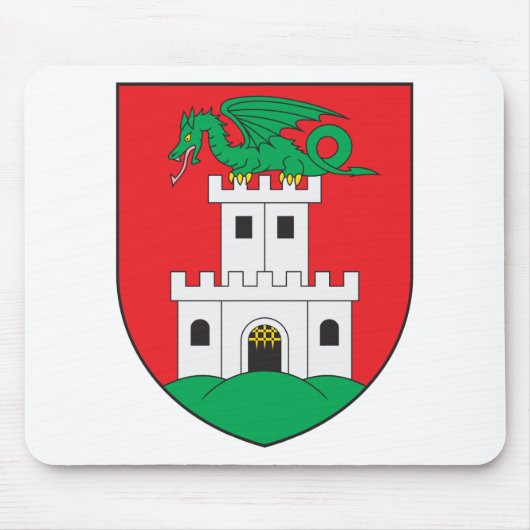 jubljana wapenschild muismat (Voorkant)