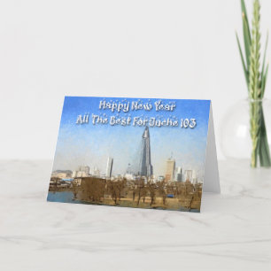 Juche Calendar New Year Card Feestdagen Kaart