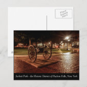 Juckett Park in historische Hudson-Herfsten Briefkaart (Voorkant / Achterkant)