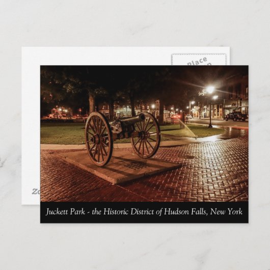 Juckett Park in historische Hudson-Herfsten Briefkaart (Voorkant / Achterkant)