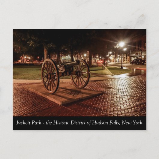 Juckett Park in historische Hudson-Herfsten Briefkaart (Voorkant)
