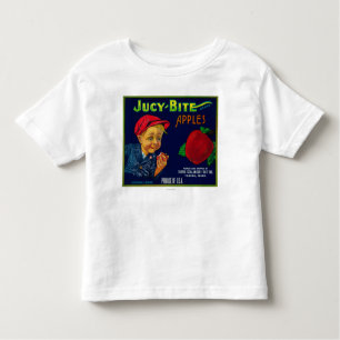 Jucy Bite Apple Crate LabelYakima, WA Kinder Shirts