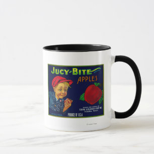Jucy Bite Apple Crate LabelYakima, WA Mok