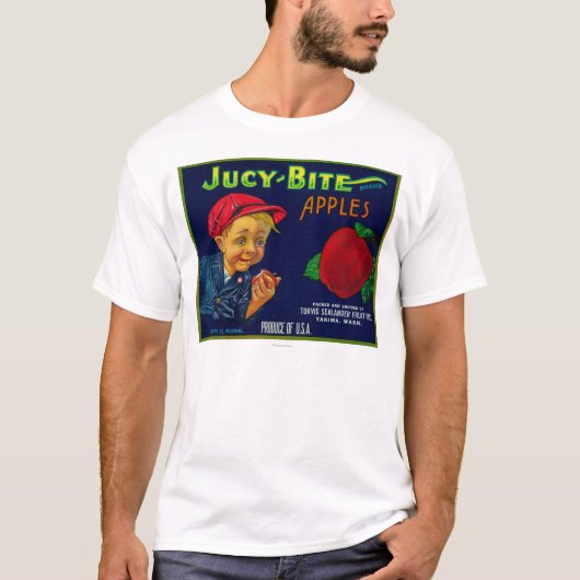 Jucy Bite Apple Crate LabelYakima, WA T-shirt (Voorkant)