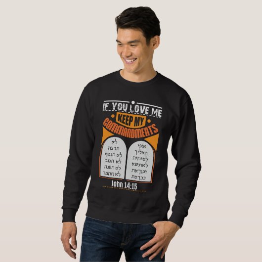 Judah Hebrew New Testament Messianic Trui (Voorkant volledig)