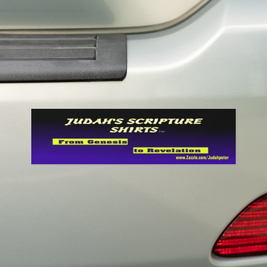 Judah's scriptShirten Bumpersticker (Op auto)